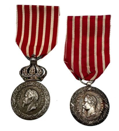 Médaille d'Italie, lot de deux médailles...