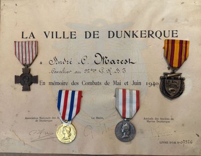 World War II - Set of eight patents and five...