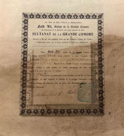 Comores - Ordre de l'Étoile de la Grande...