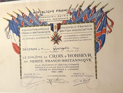 World War II - Set of eight patents and five...