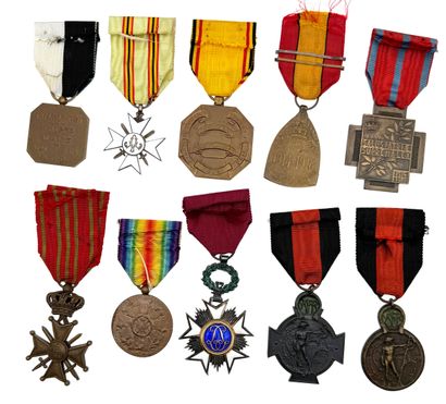 Belgium - First World War, lot of ten decorations...