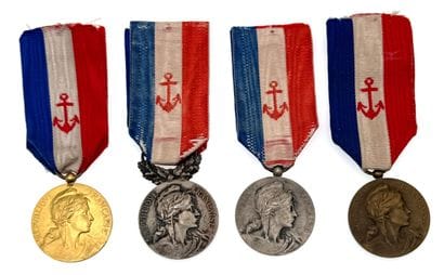 IIIe République - Marine marchande, lot de...