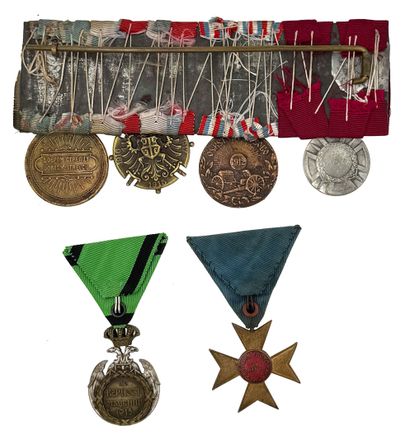 Serbia - Lot of six decorations in ordinance...