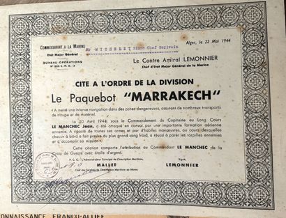World War II - Set of eight patents and five...