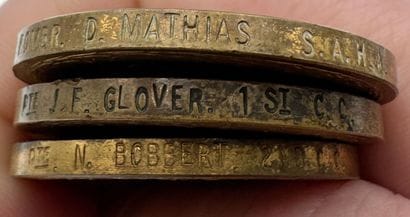 South Africa - World War I, lot of three...