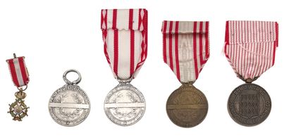 Monaco - Lot of five decorations: Ordre de...