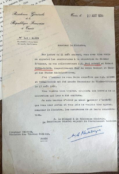 Certificates of decorations of Mr. Robert...
