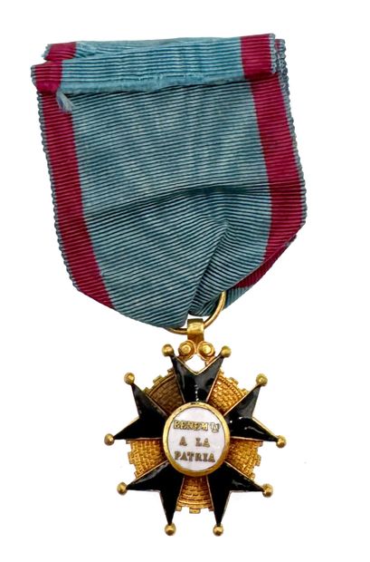 Espagne - Isabelle II, médaille du Mérite...