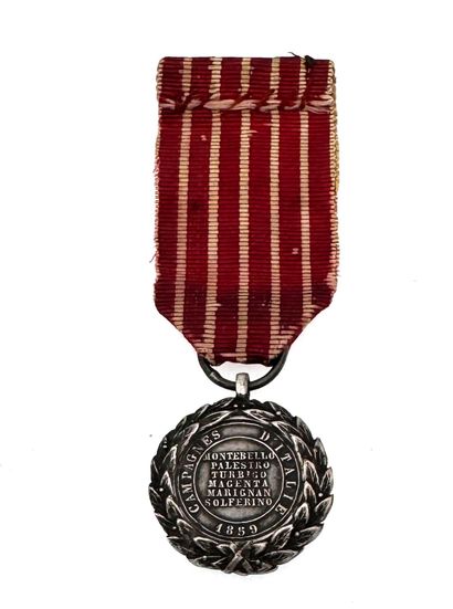 Médaille d'Italie, 1er modèle, demi-taille...