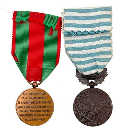 Second World War - Lot of two medals: a Levant...