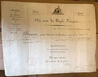 First Empire - Lot of five documents: 

-...