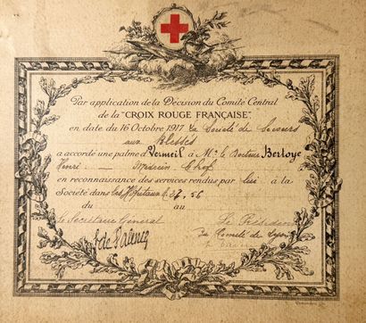 First World War - Lot of five patents and...