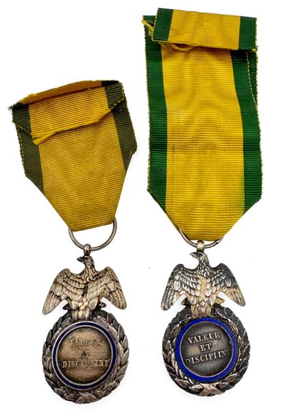 Médaille militaire, 2e type, lot de deux...