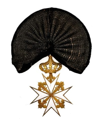 Ordre de Malte - Fine chased gold and white...