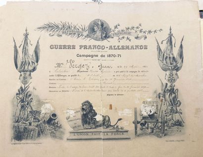 Guerre de 1870-1871 et anciens militaires,...