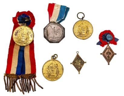 French Revolution, set of six medals : 

-...