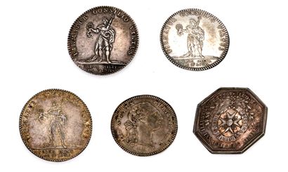 Ordre de Saint-Louis - Lot of five silver...