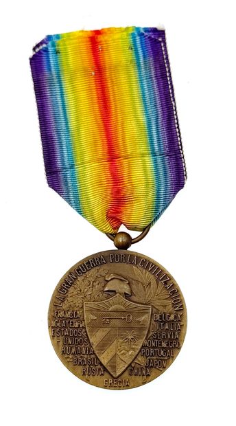 Cuba - Médaille interalliée du modèle officiel,...