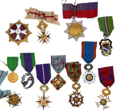 PRIVATE ORDERS AND DECORATIONS

Lot of twenty-one...