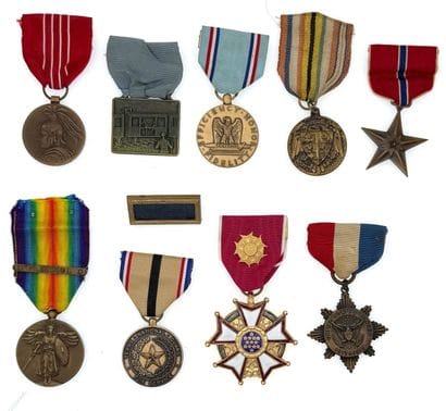 États-Unis d'Amérique, USA - Lot de dix médailles...
