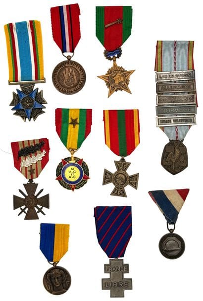Second World War - Lot of ten medals in ordinance...