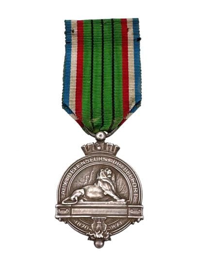 Belfort, Médaille commémorative du Siège...