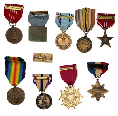 États-Unis d'Amérique, USA - Lot de dix médailles...