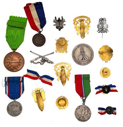 Lot of eighteen shooting company medals or...