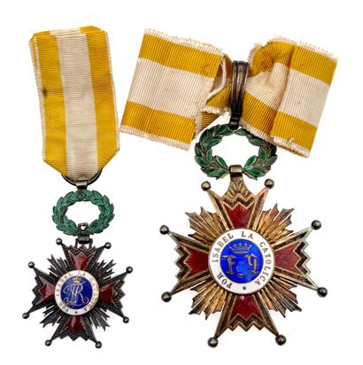Espagne - Ordre royal américain d'Isabelle...