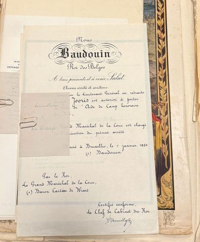 Belgique - Archives militaires du lieutenant-général...