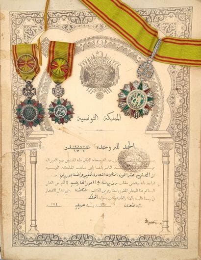 Tunisie - Ordre du Nichan Iftikhar, lot de...