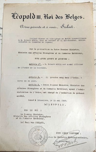Certificates of decorations of Mr. Robert...