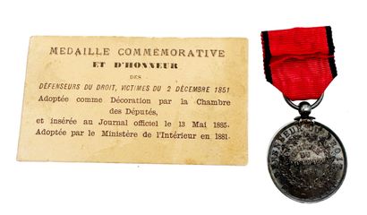 Médaille des Victimes du 2 décembre 1851,...