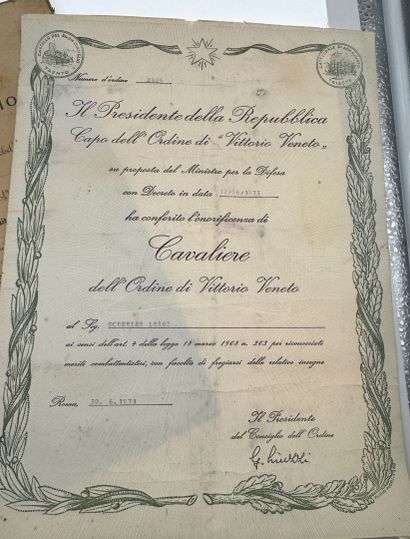 Royaume d'Italie - Lot de dix décorations...