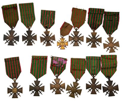 Première Guerre mondiale - Lot de treize...
