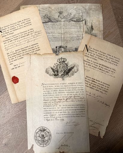 Ancien Régime, set of four documents: 

-...