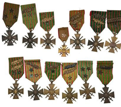 Première Guerre mondiale - Lot de treize...