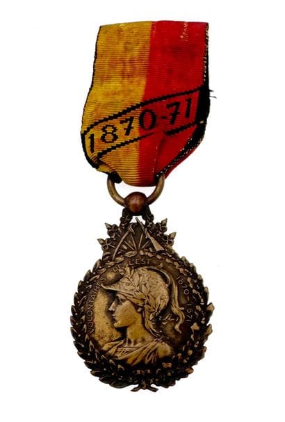 Volontaires de l'Est 1870-1871, insigne de...
