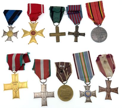 Poland - Lot of ten decorations: a commemorative...