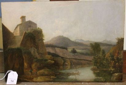 ECOLE FRANCAISE DU XIXème siècle
Paysage...