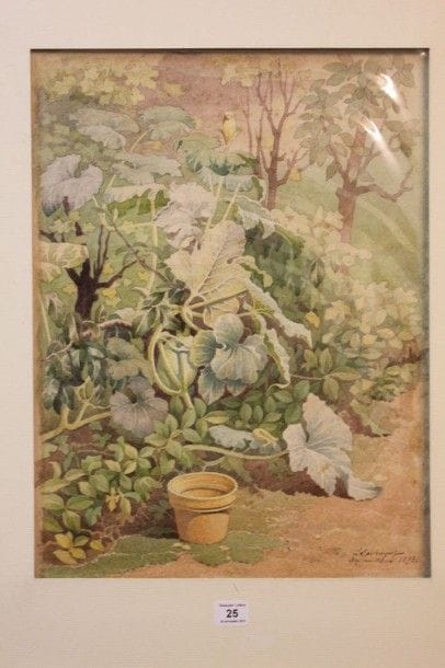 L. SAUVAGEOT:
Jardin à Bry-sur-marne, 1893,...