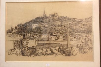 Georges KARS (1882-1945)
Vue de Lyon, 1940,...