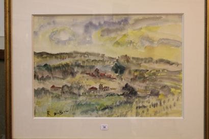 Roland DUBUC (1924 - 1998)
Le clocher dans...