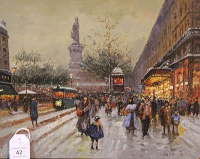 Ecole Moderne
Paris, neige sur les grands...