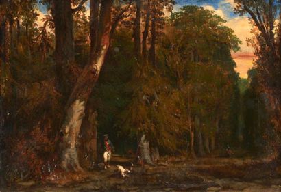 ECOLE DE BARBIZON
Chasseur et ses chiens...