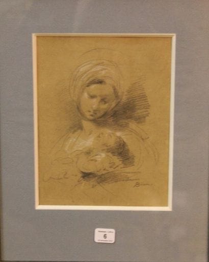 Giuseppe BISON (1762-1844)
Femme et enfant,...