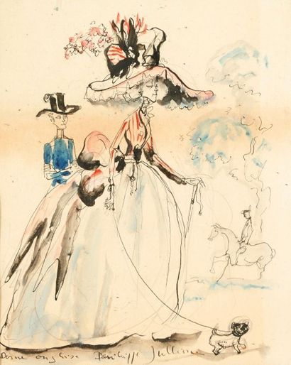 Philippe JULLIAN (1917-1977)
Dame française...