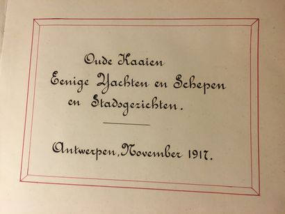 HOLLANDE
Album Anvers, novembre 1917
Trente-quatre...