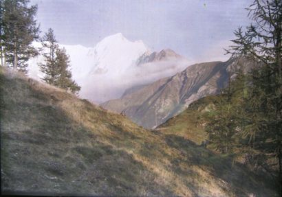 Vue de haute montagne (Alpes).
Aiguille de...