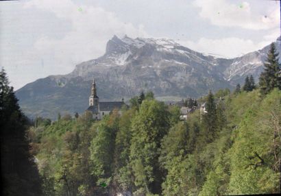 Vue de Saint Gervais les Bains – L’église...